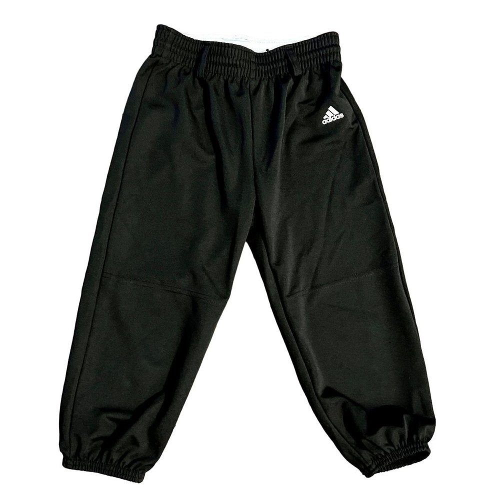 Adidas Black Elastic Waist Jogger Pants Kid's Size Small S